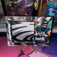 Will Shipley jumbo relic card 1/1 inception nfl