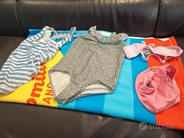 3 costumi bimba 98-104  hm- tez e telo mare