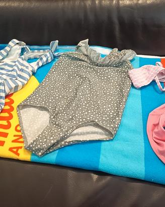 3 costumi bimba 98-104  hm- tez e telo mare