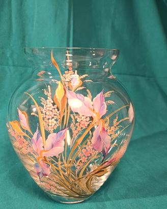 Vaso artistico Bohemia decorato a mano
mano