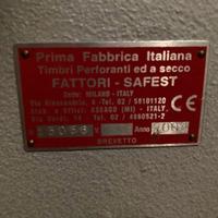 marcatrice manuale a secco fattori safest prima fa