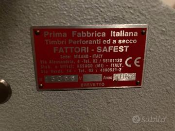 marcatrice manuale a secco fattori safest prima fa