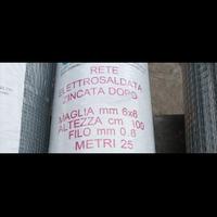 rete elettrosaldata zincata 6x6mm