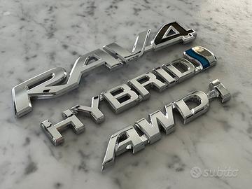 Logo mostrina adesivo Toyota Rav 4 Hibrid Awd-i