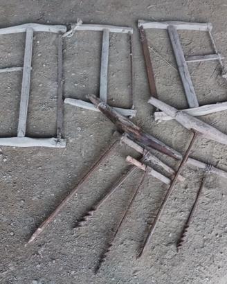 Attrezzi antichi per falegnameria