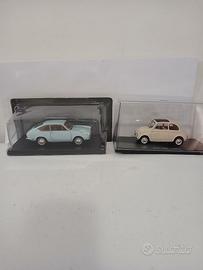 Lotto 2 auto 1:24 Fiat 850 Coupè + Fiat 500 nuove!