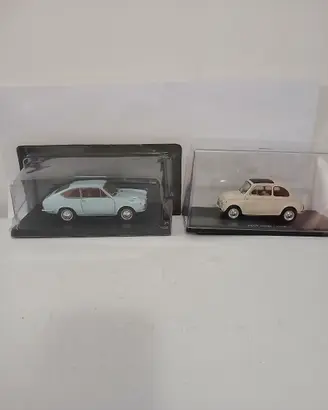 Lotto 2 auto 1:24 Fiat 850 Coupè + Fiat 500 nuove!