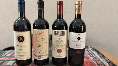 Vini toscani 2022 Sassicaia , Tignanello , Pergole