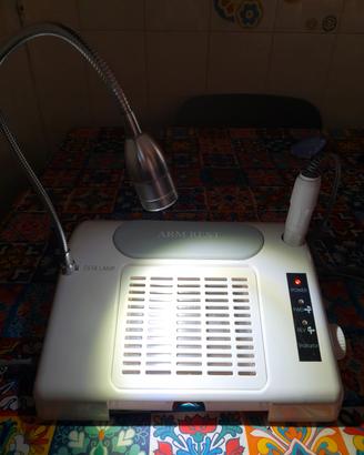 FRESA ELETTRICA PER UNGHIE CON ASPIRATORE E LUCE