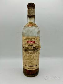 Bottiglia vino Chateau Canet 1961 Bordeaux Blanc S