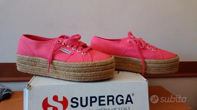 Superga con sale zeppa corda