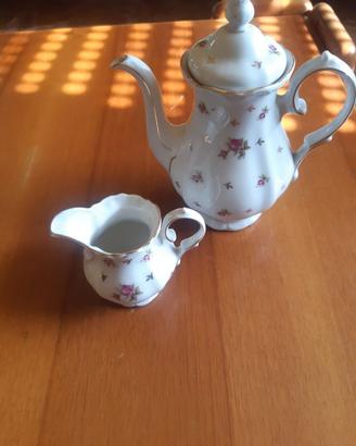 Caffettiera e lattiera Winterling Bavaria vintage