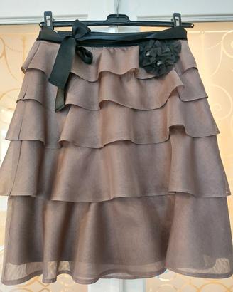 Gonna Seta 100% Nuova Elegante Zara 