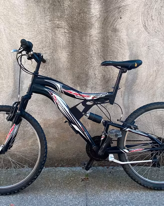 Bici Mountain bike da 24" biammortizzata