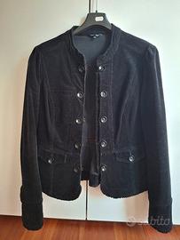 giacca da donna in velluto nero