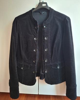 giacca da donna in velluto nero