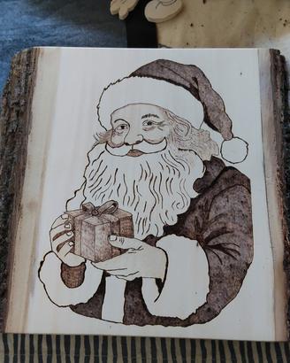 Pirografia, Babbo Natale fatto a mano 