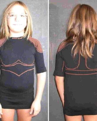 T-shirt termica mc nera o bianca