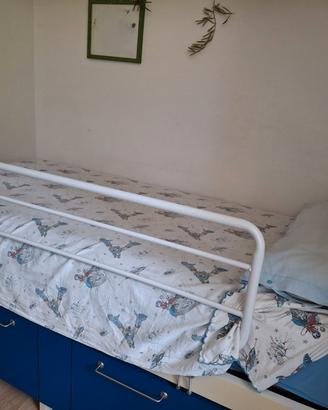 Doppia sbarra di sicurezza per letto
