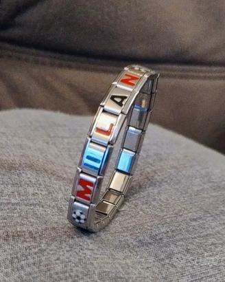 Milan Calcio bracciale acciaio 