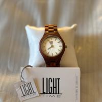 Orologio da polso uomo light time wood watch