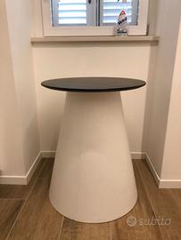 Base  conica bianca per tavolo + Piano