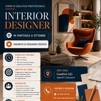 Corso gratuito interior designer a lecce