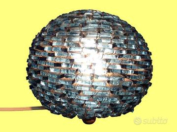 LAMPADA A SFERA BLU VINTAGE
