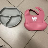 Piatto e bacaglino in silicone