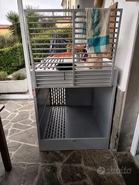 trasportino artigianale da casa per cane