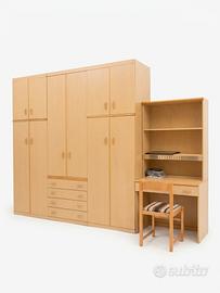 Armadio / comodini + scrivania e libreria