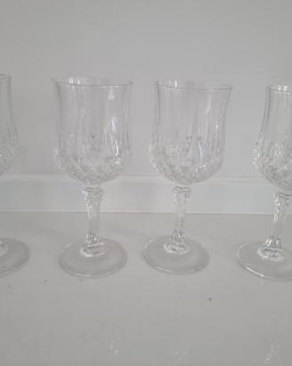 Bicchieri cristallo a calice vintage