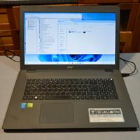 Notebook pc portatile 17" ACER E17  i5 SSD NVIDIA