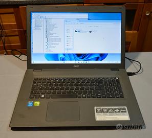 Notebook pc portatile 17" ACER E17  i5 SSD NVIDIA