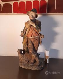 Presepe napoletano Pastore terracotta antico