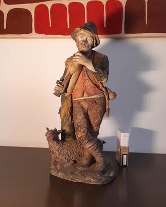 Presepe napoletano Pastore terracotta antico