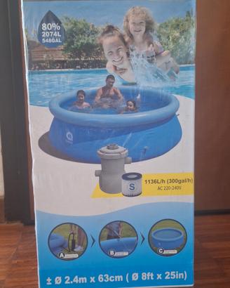 piscina + copertura + telo base