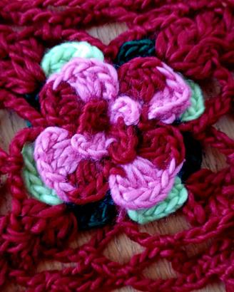 Sciarpa con fiori