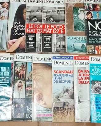 Lotto di 55 riviste vintage italiane.