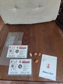 Lotto Milan Tessera Club 4 Pins Spille Card 1989