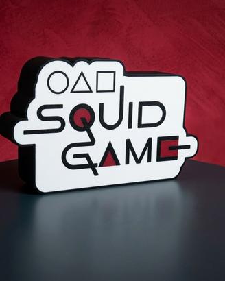 Lampada Led  Scritta Squid Game insegna Lightbox