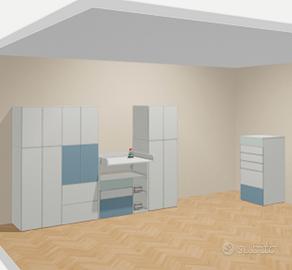  Guardaroba Ikea con scrivania