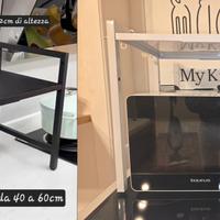 Porta forno Microonde ripiano Cucina rack Livelli