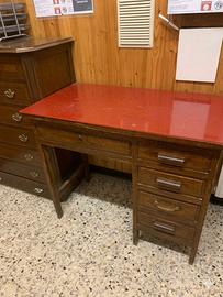 Scrivania Ministeriale Vintage Anni 40/50