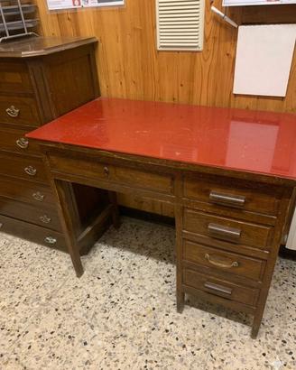 Scrivania Ministeriale Vintage Anni 40/50