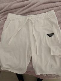 Pantaloncini bianchi prada