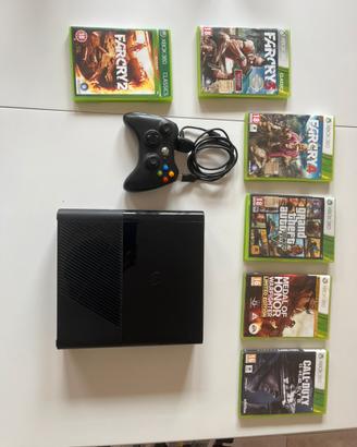 Xbox 360 con 1 controller e 6 giochi originali