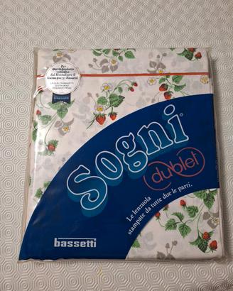 Completo letto matrimoniale, puro cotone, Bassetti