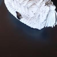 Borsetta uncinetto bianca