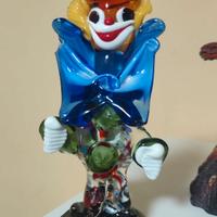 Pagliaccio in vetro murano